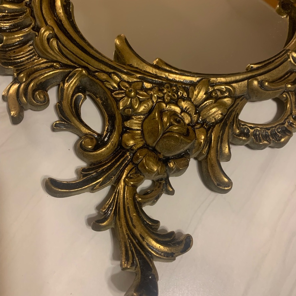 🔥💕WOW Very large vintage mirror in Victorian brass🔥RARE - Picture 6 of 16